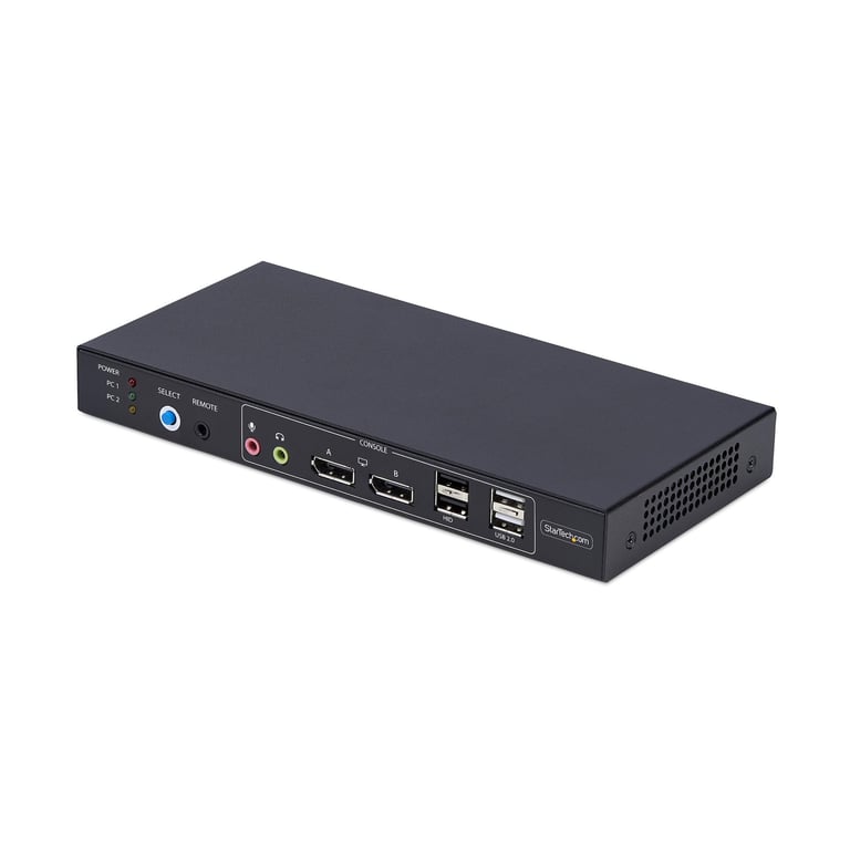 StarTech.com P2ADD121D-KVM-SWITCH przełącznik KVM Czarny P2ADD121D-KVM-SWITCH
