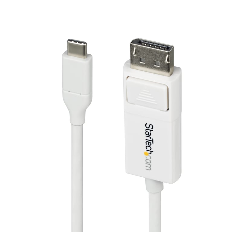 StarTech.com CDP2DP2MBW adapter kablowy 1,9 m DisplayPort USB Type-C Biały