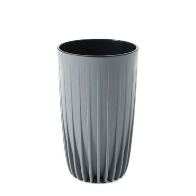 Donica Mira Eco Recycled wysoka 25 cm szary
