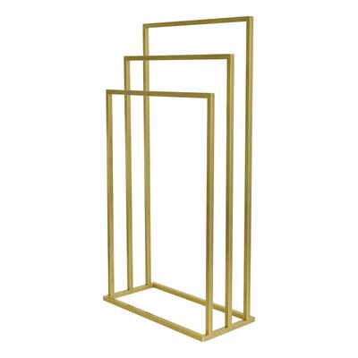 Stojak na ręcznik 3-ramienny złoty