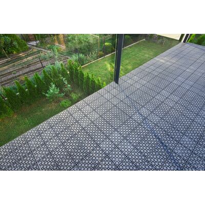 Kratka tarasowa 30 x 30 x 1,2 cm grafitowa