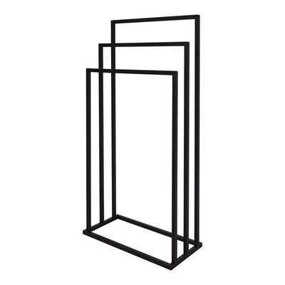 Stojak na ręcznik 3-ramienny czarny