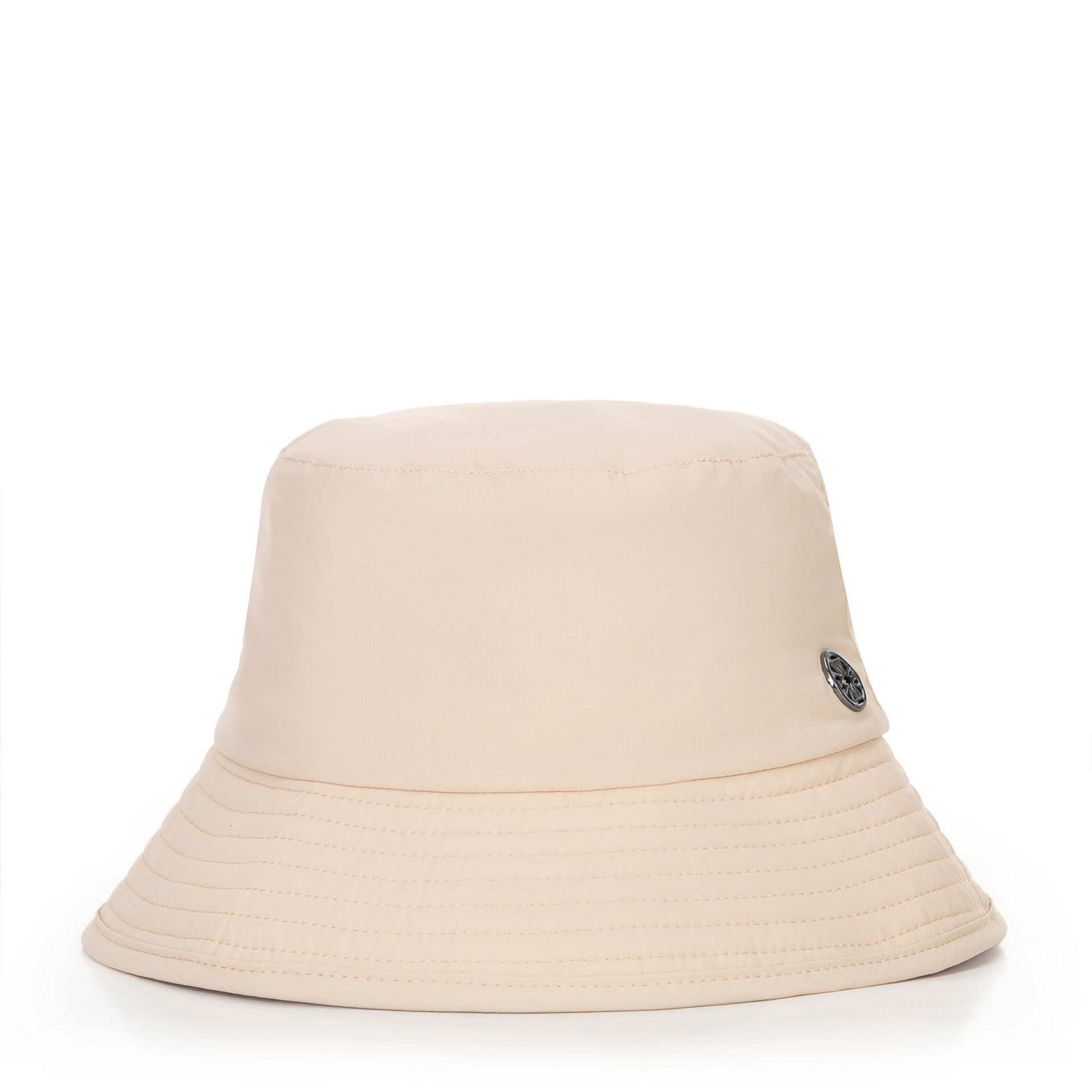 Czapka typu bucket z nylonu beżowa