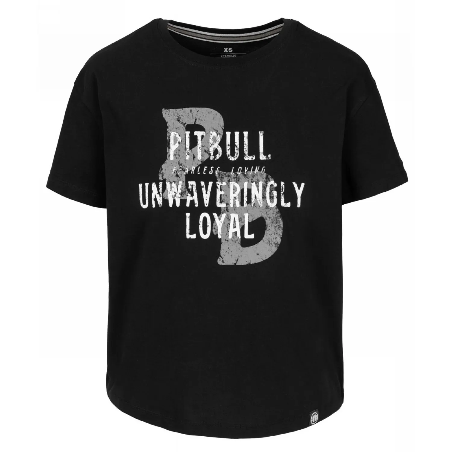 PITBULL KOSZULKA damska Middle Weight 170 Basic Loyal Oversize '25 - Czarna  (32)