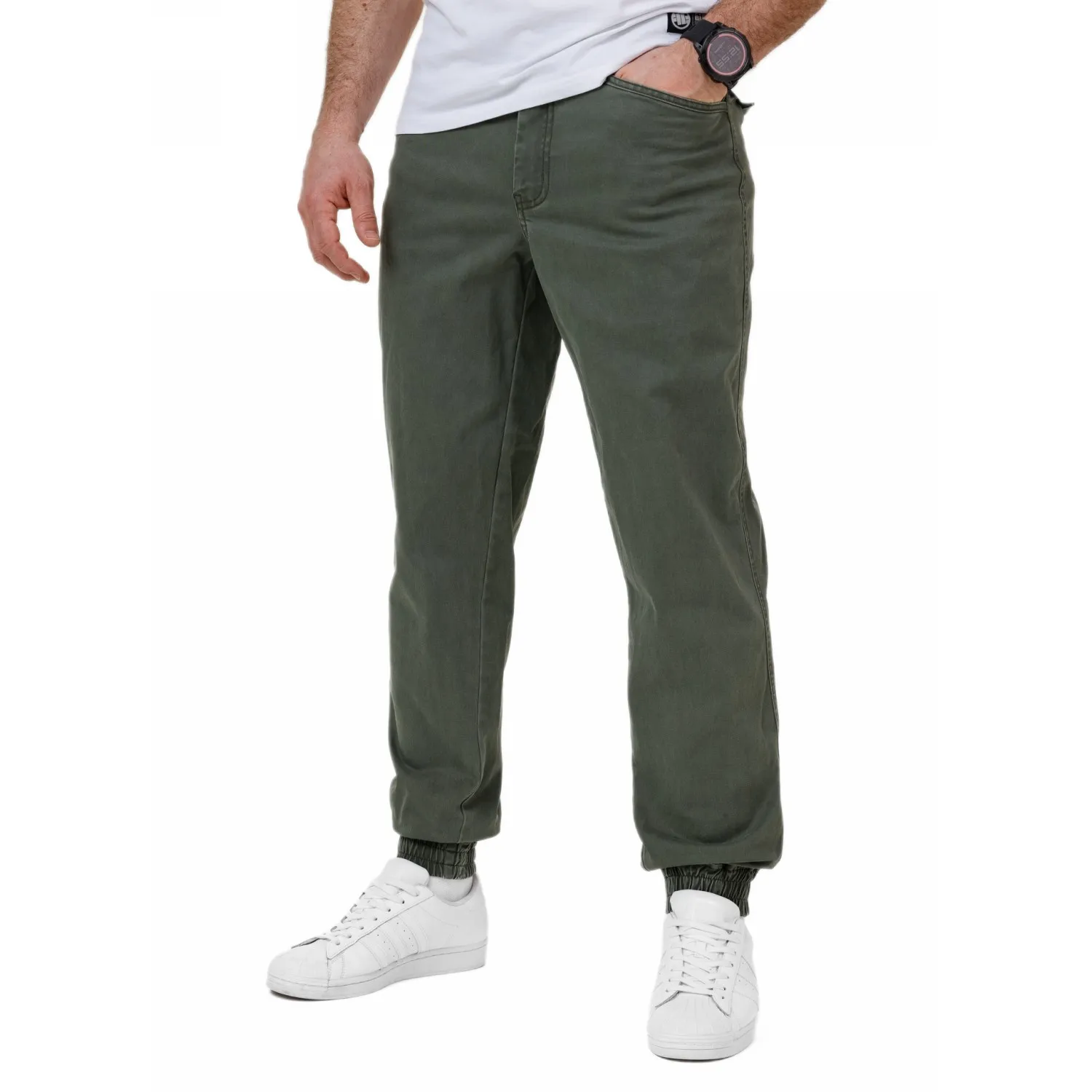 PITBULL SPODNIE Jogger Willow '25 - Szare/Oliwkowe