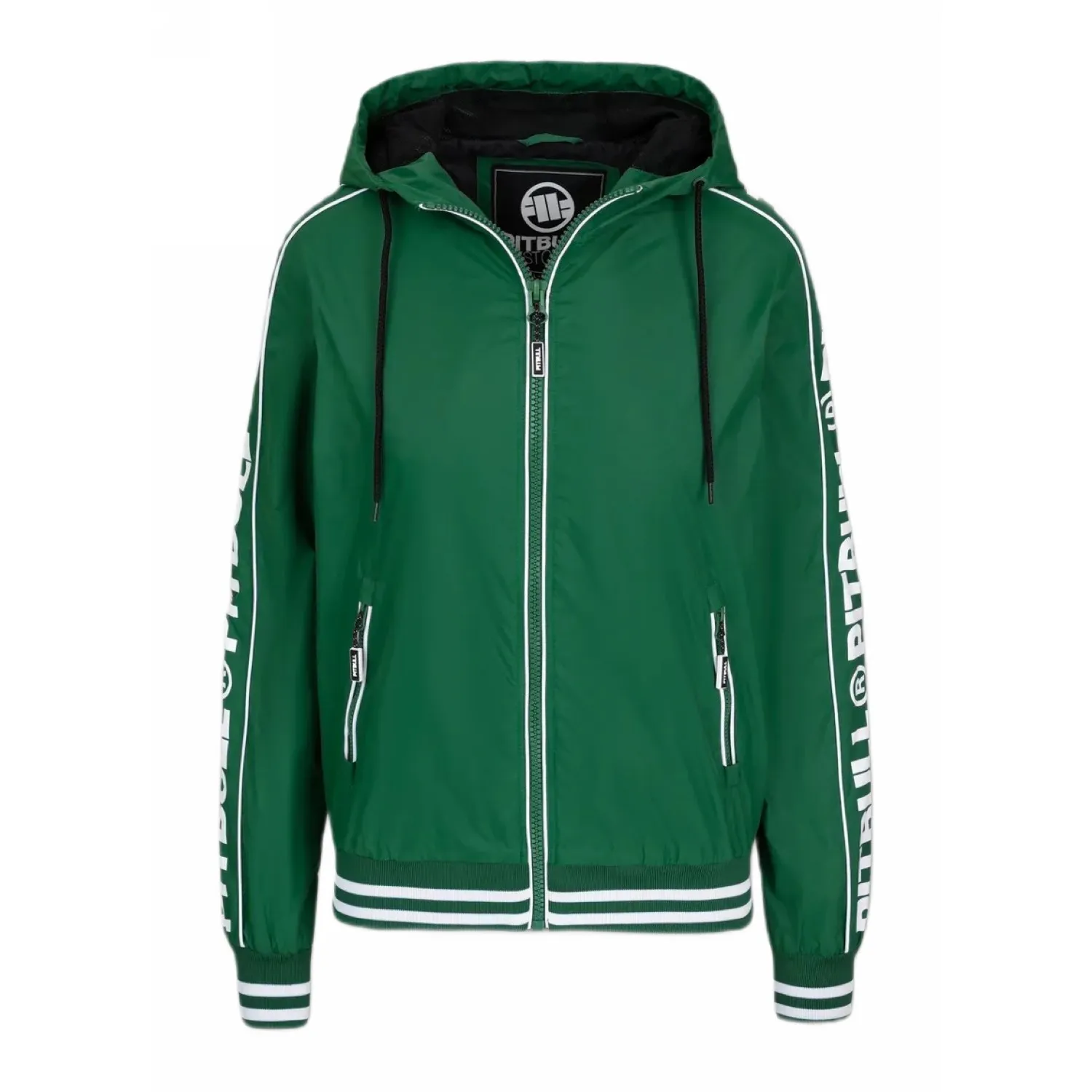 PITBULL KURTKA przejściowa damska z kapturem Whitewood '25 - Ciemnozielona  (34)