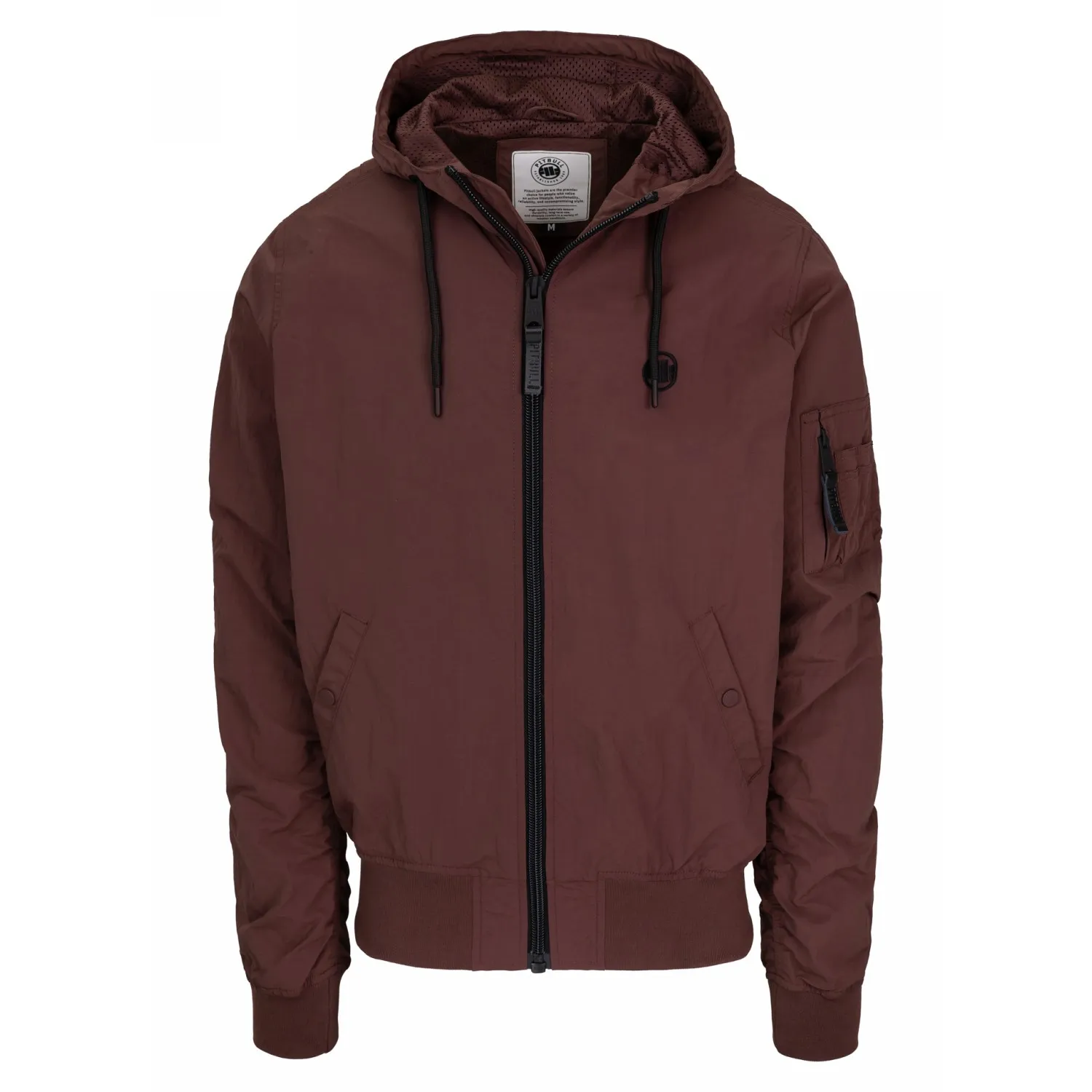 PITBULL KURTKA przejściowa z kapturem Stein '25 - Bordowa