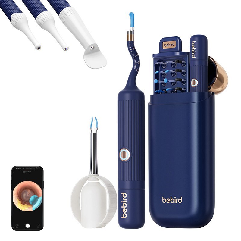 Otoskop z kamerą do czyszczenia uszu Bebird EarSight Plus (niebieski)