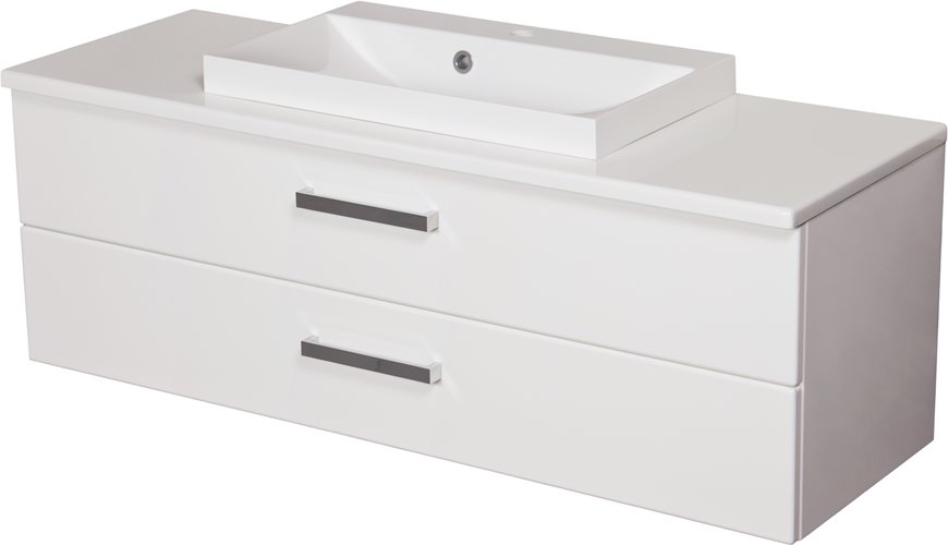 Szafka wisząca z umywalką nablatową 120 cm 39/S2 seria Fokus B