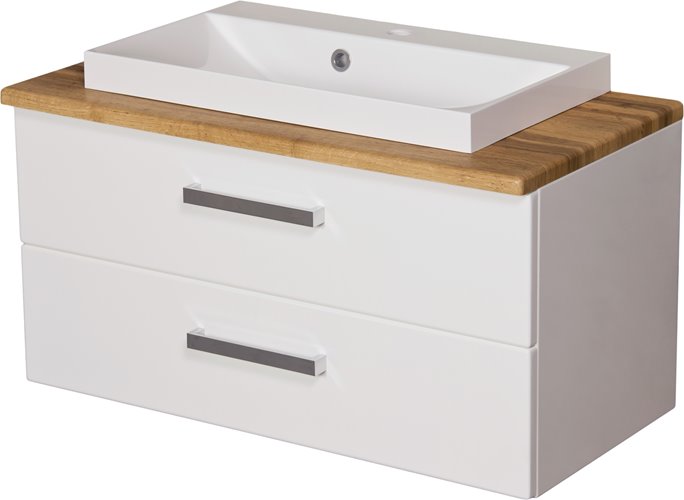 Szafka wisząca z umywalką 80/39/2 Liv seria Fokus B
