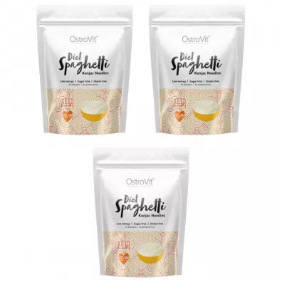 OstroVit Diet Spaghetti makaron konjac Zestaw 3 x 400 g