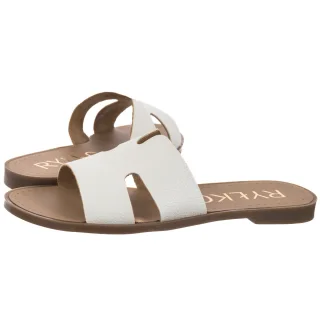 Klapki Białe 0AGI8_Q_ _K39 (RY1095-a) Ryłko