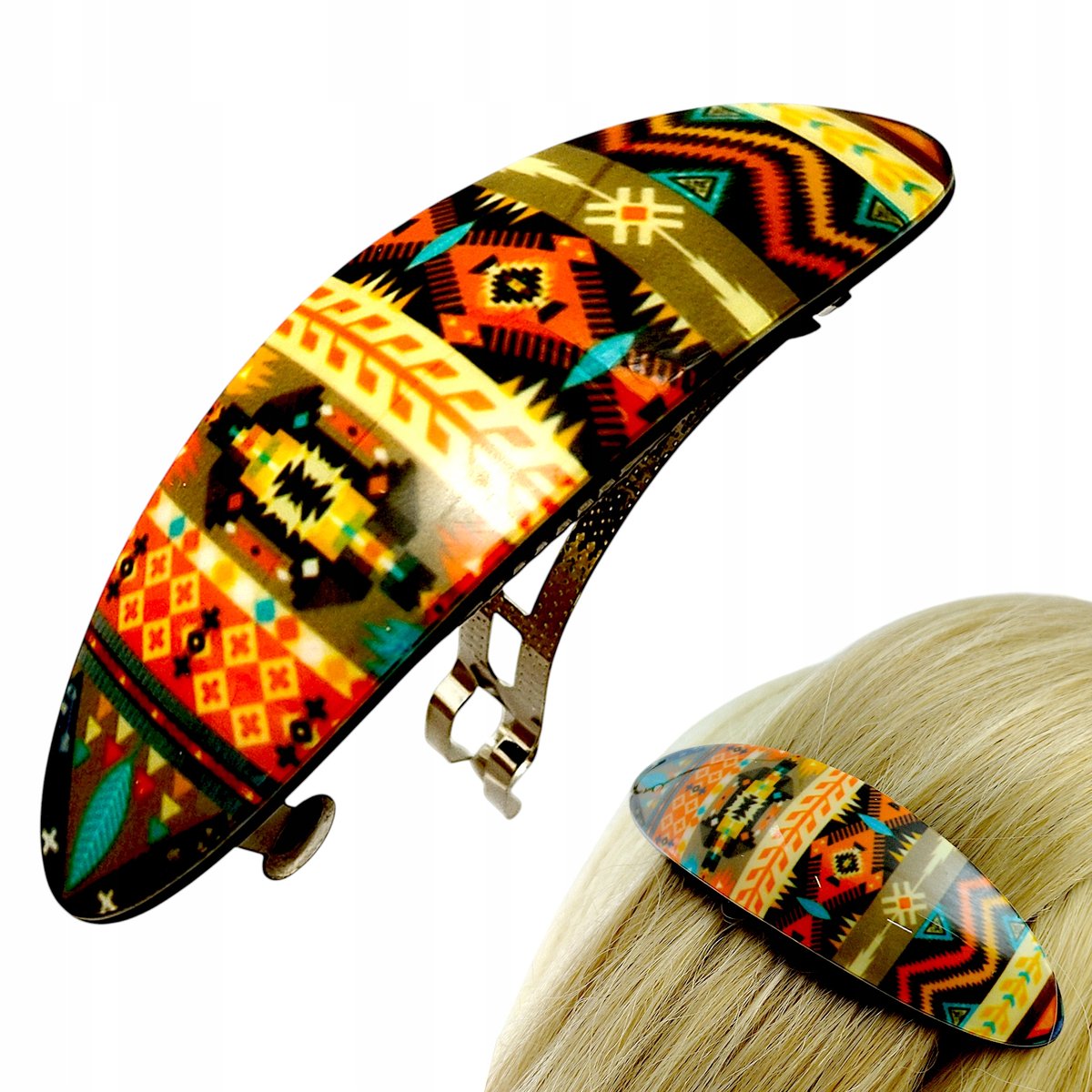 Zapinka do włosów Automatyczna Kolorowa spinka Klamra