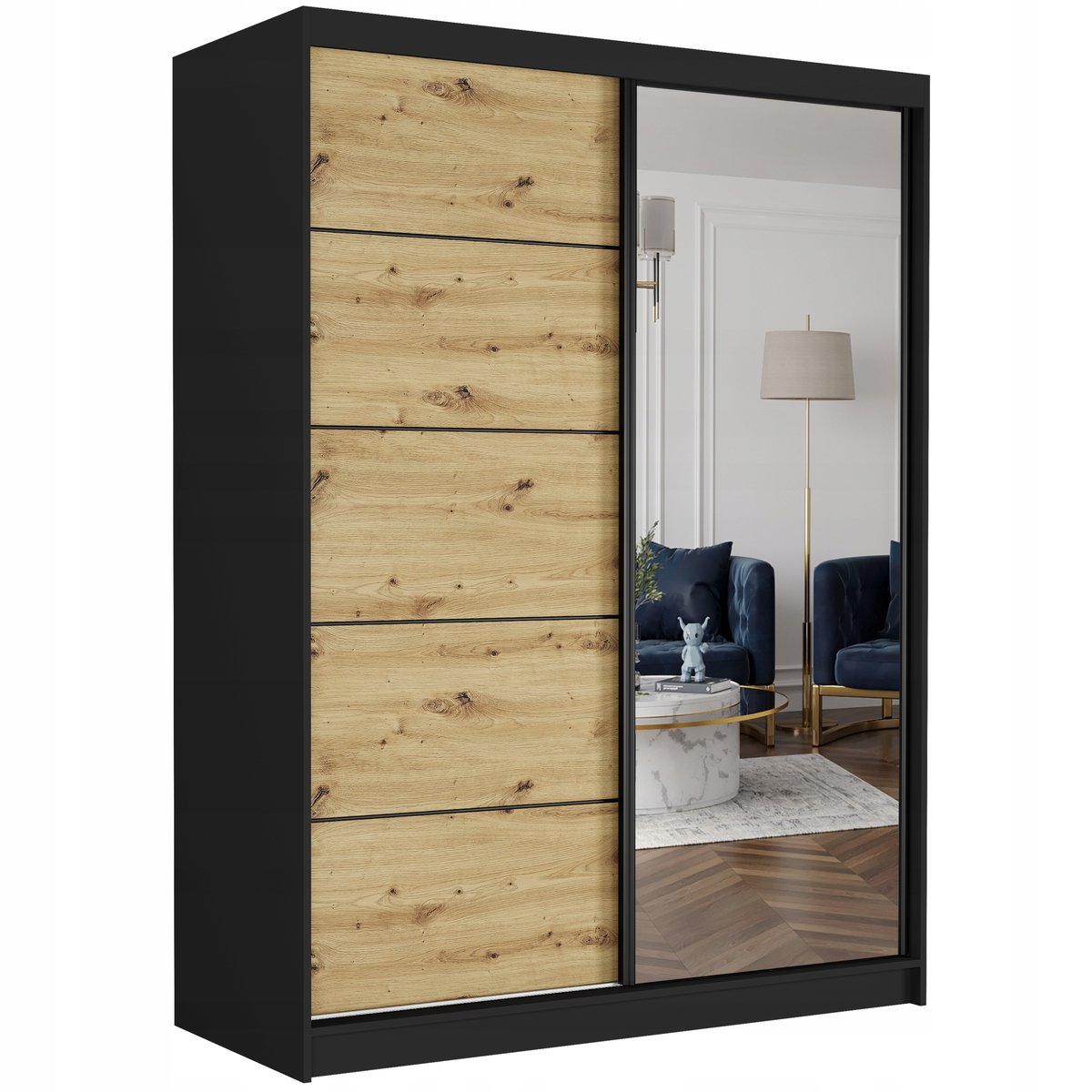 Szafa przesuwna Rivano I 150 cm z lustrem