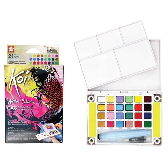SAKURA KOI AQUAREL BOX 24 METALICZNY NAPJEŚ KONINKLIJKE TALENS B.V. XNCW