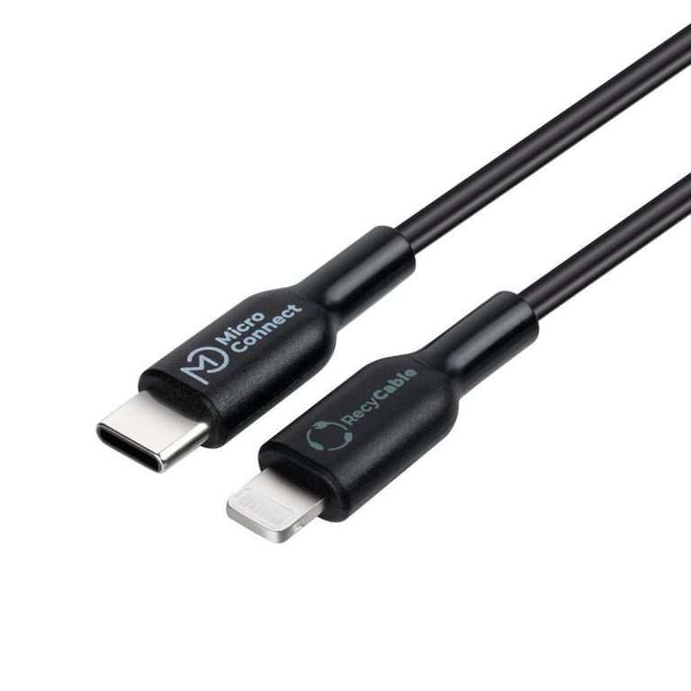 Microconnect ECO-USB3.1CL1 kabel Lightning 1 m Czarny