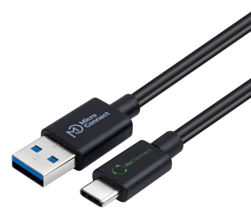 Microconnect ECO-USB3.1CA2 kabel USB USB 3.2 Gen 1 (3.1 Gen 1) 2 m USB C Czarny