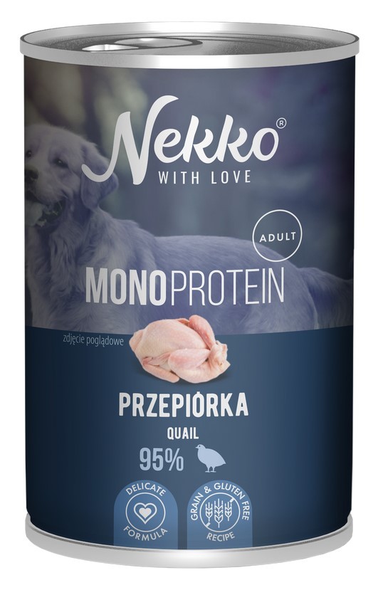 NEKKO Mono Adult Przepiórka 400g (puszka)