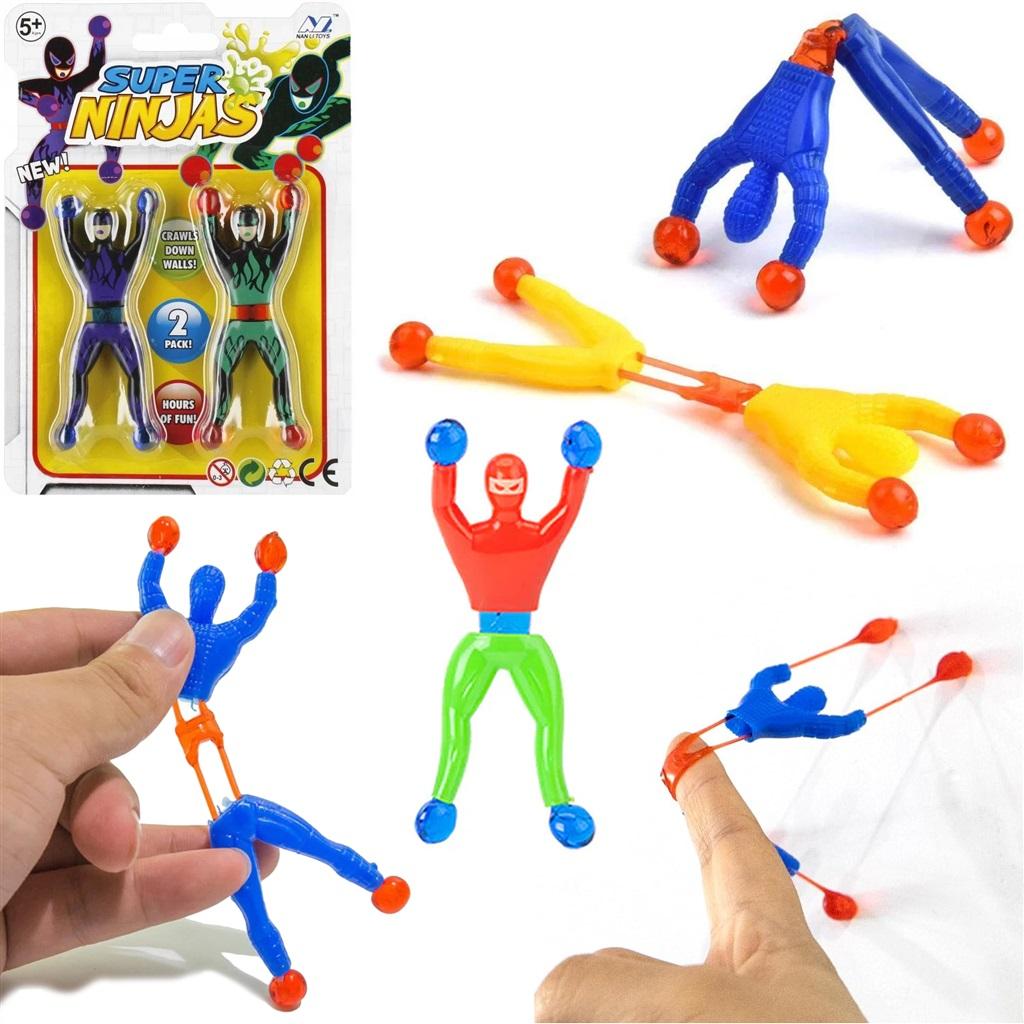 Ninja schodzące po szybie 2szt Mix - figurka