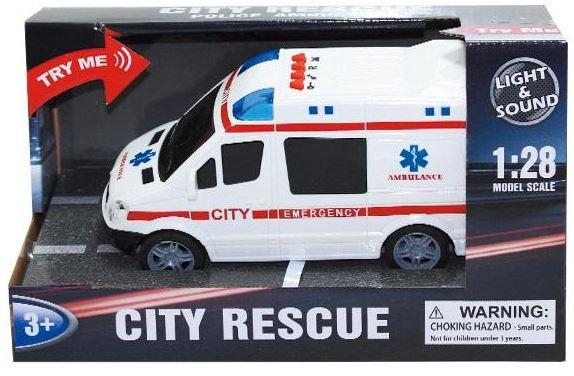 Ambulans ze światłem i dźwiekiem Trifox - model lub pojazd