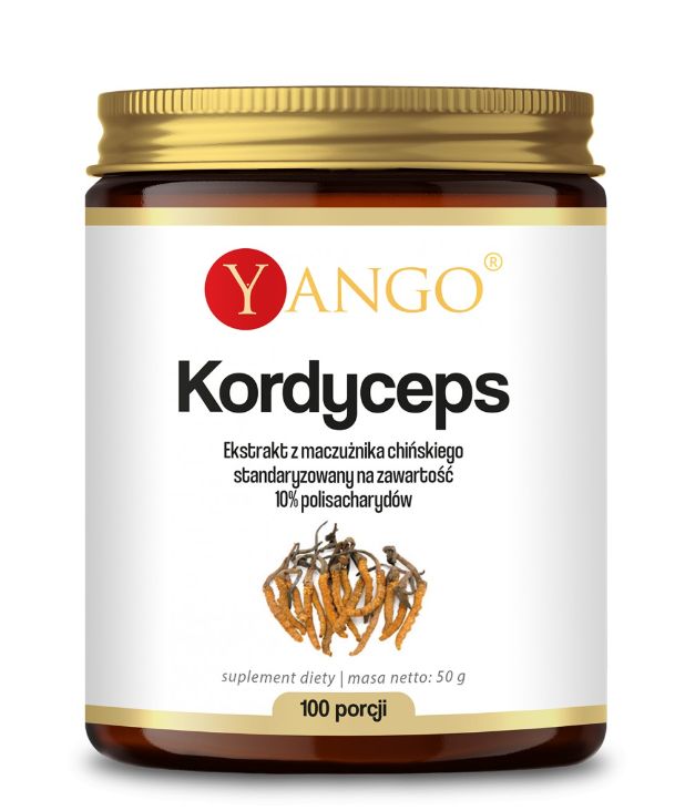 Yango Kordyceps - ekstrakt 10% polisacharydów suplement diety 50 g - suplement