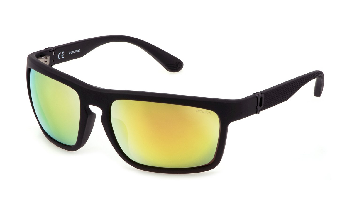 Okulary POLICE SPLF63-63U28G. Okulary przeciwsłoneczne, Kolor czarny. Mężczyzna.