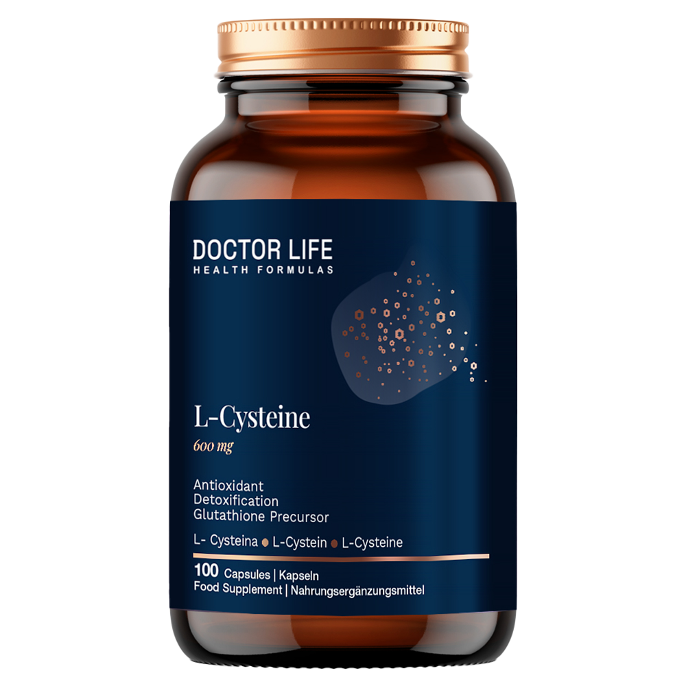 Doctor Life L-Cysteine, L-cysteina 600 mg, 100 kapsułek