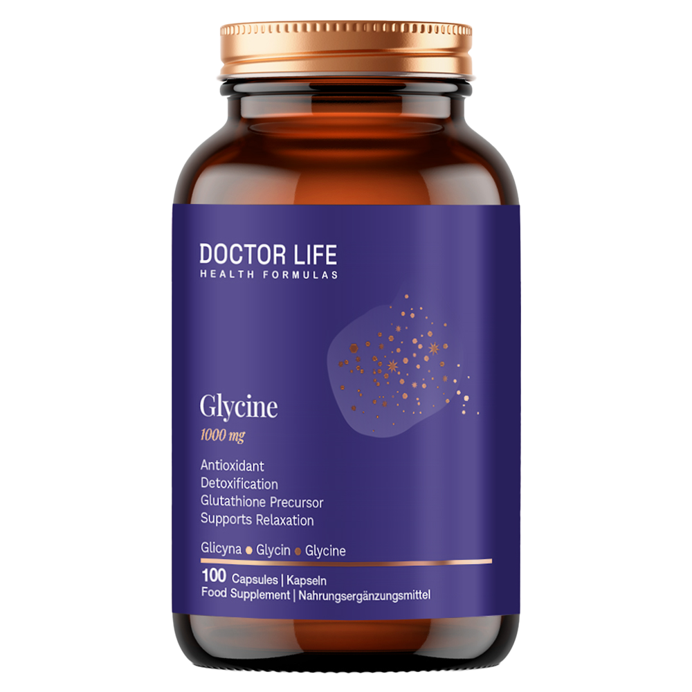 Doctor Life Glycine, glicyna 1000 mg, 100 kapsułek