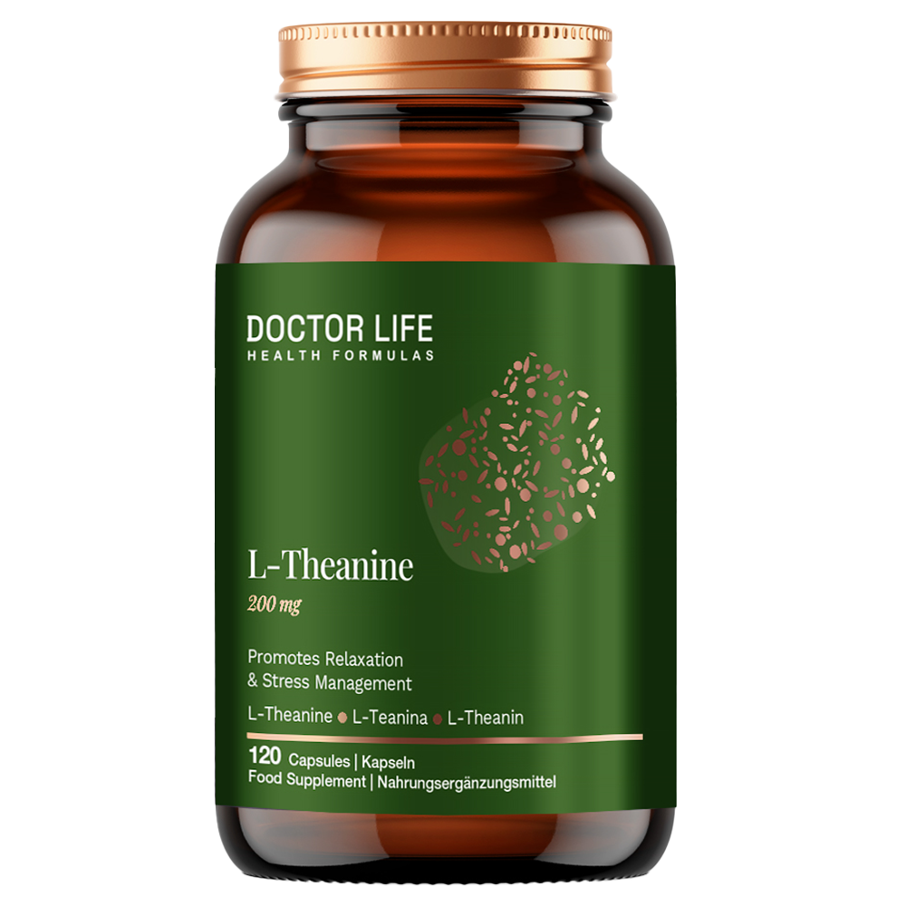Doctor Life L-Theanine, L-teanina 200 mg 120 kapsułek