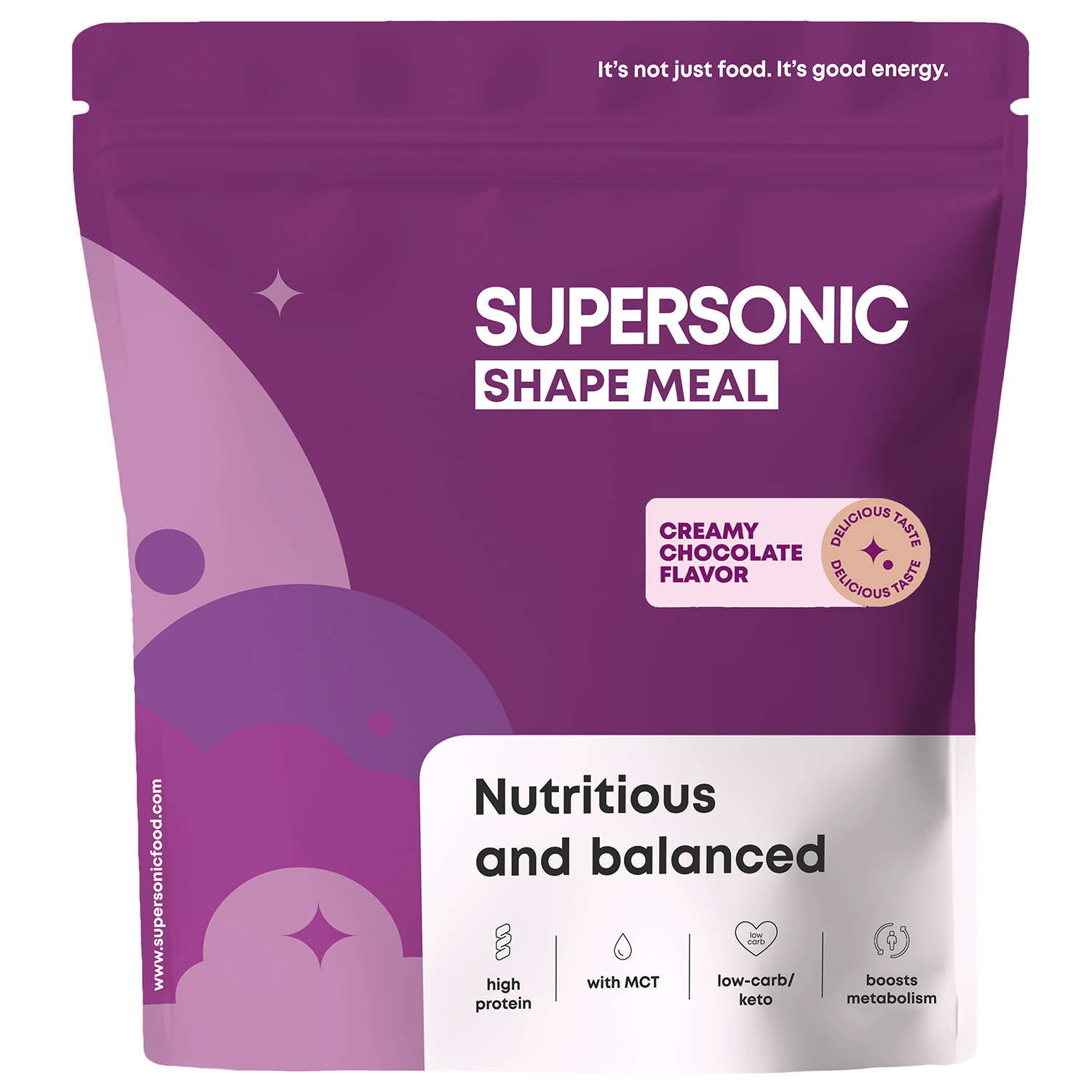 Supersonic Shape Meal, smak kremowej czekolady, 780 g