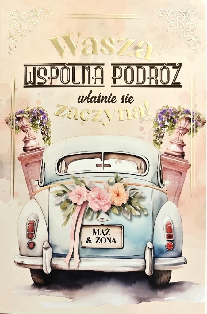 Karnet Ślub - artykuł papierniczy
