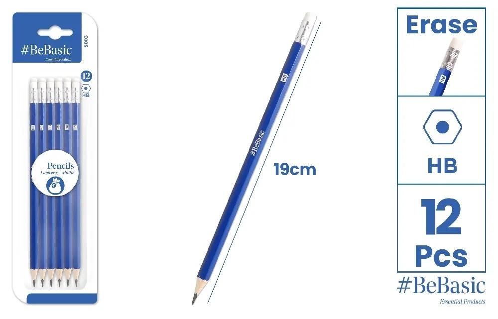 Artix Ołówek z gumką 12szt