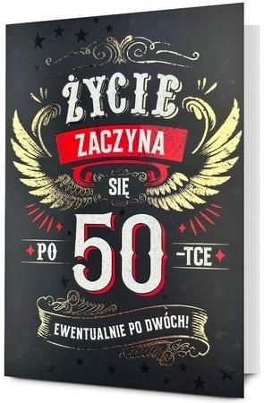 Karnet B6 Urodziny 50 - artykuł papierniczy