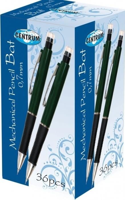 Ołówek mechaniczny z gumką 0,7mm 36szt