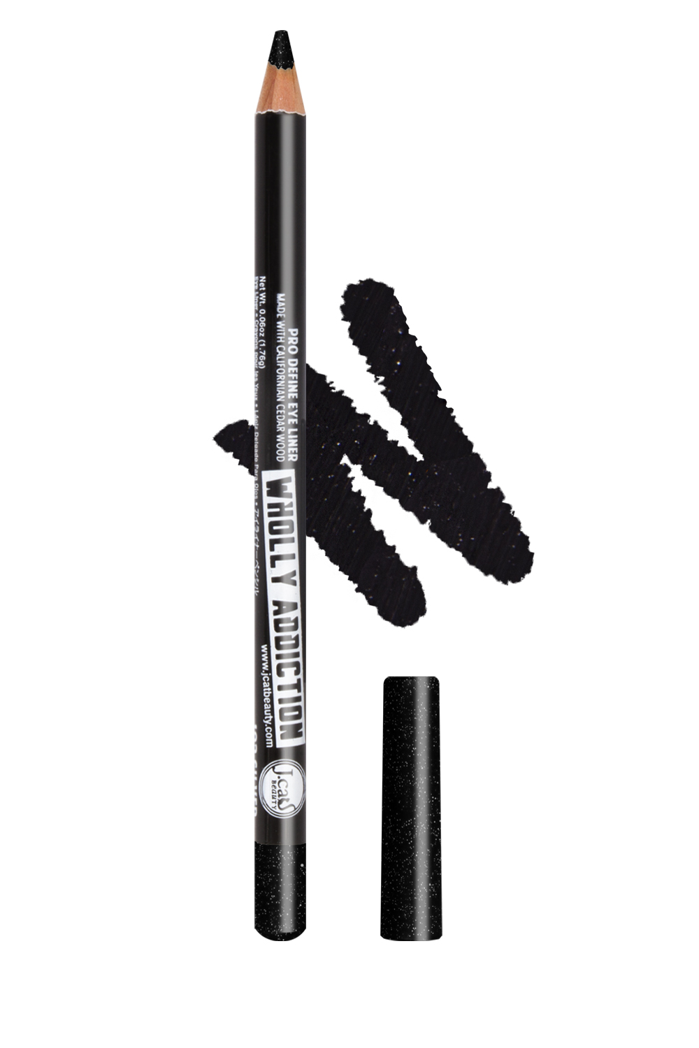 J.Cat Wholly Addiction Kredka do Oczu 124 Shimmer Black