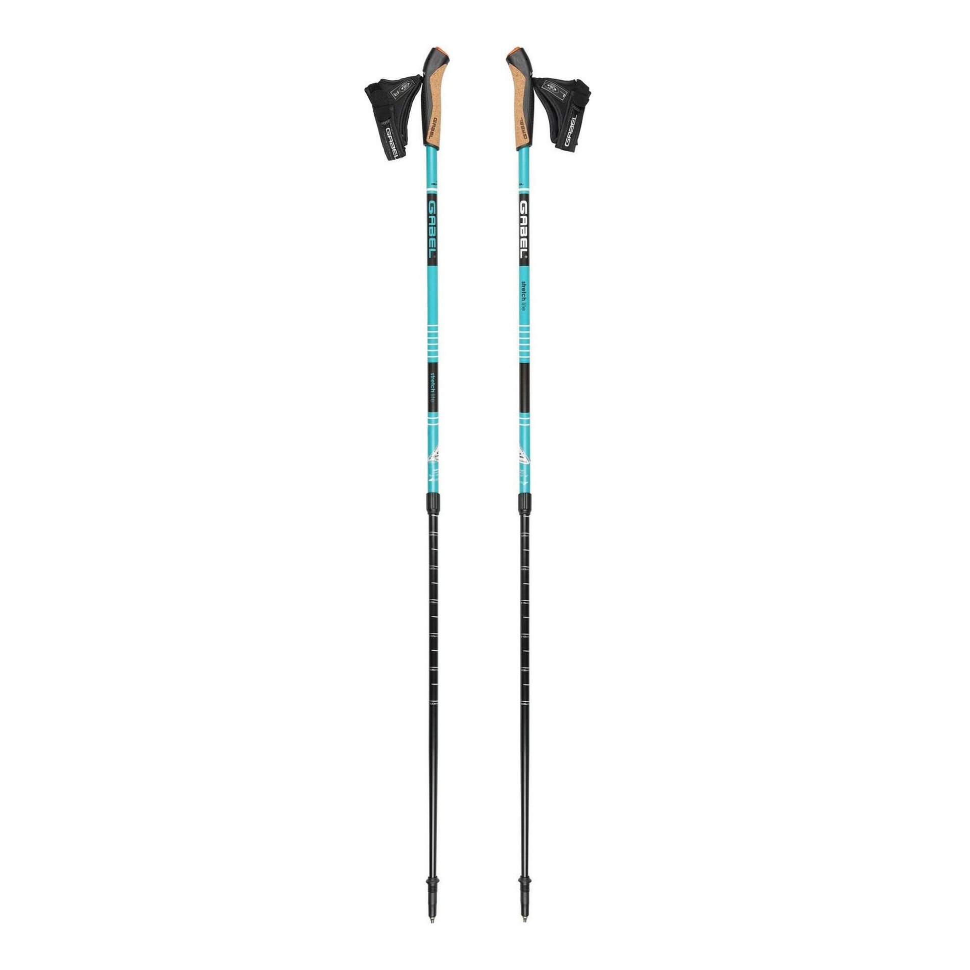Kije nordic walking GABEL Strech Lite niebieskie 7008352622000