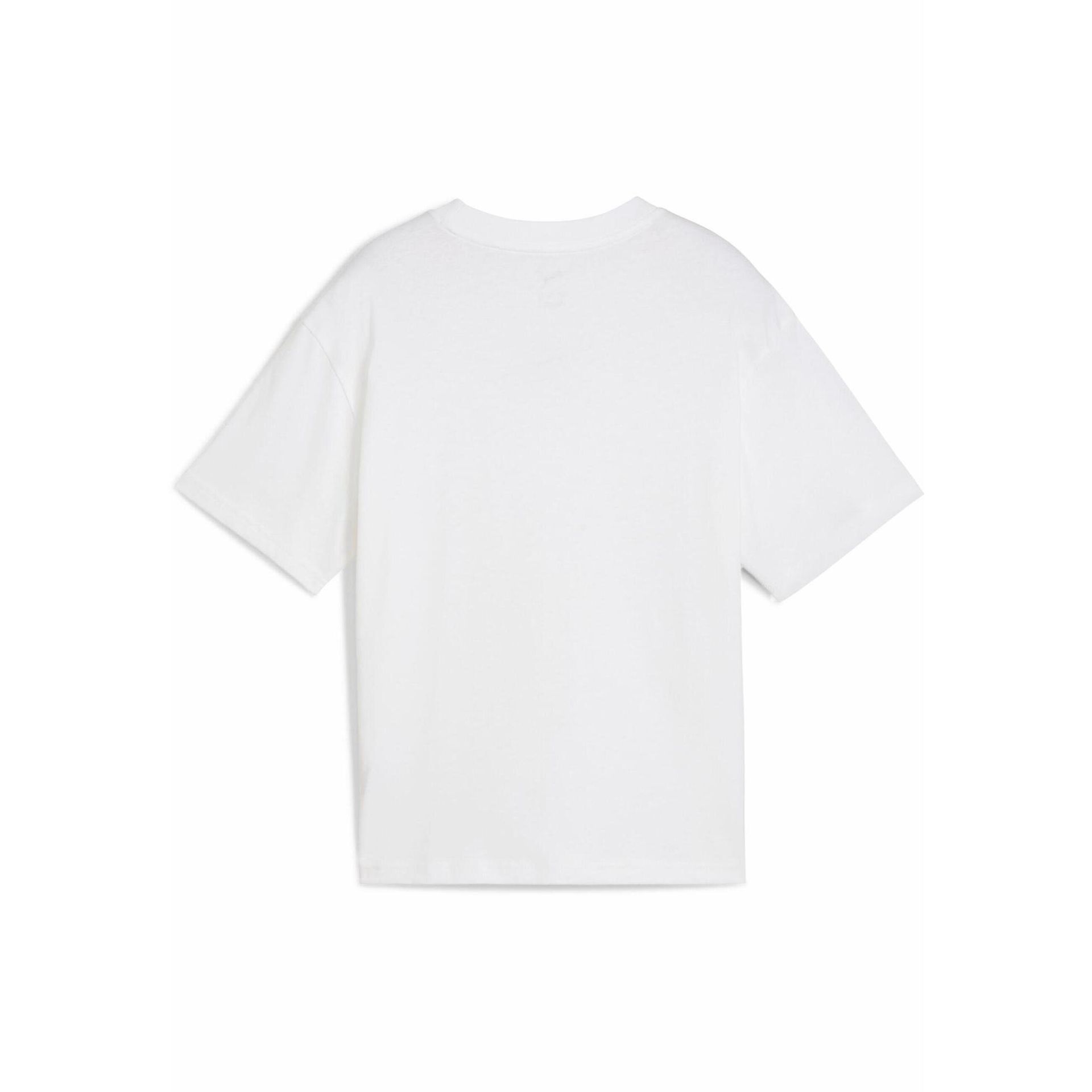 Młodzieżowa koszulka Essentials Boxy PUMA White