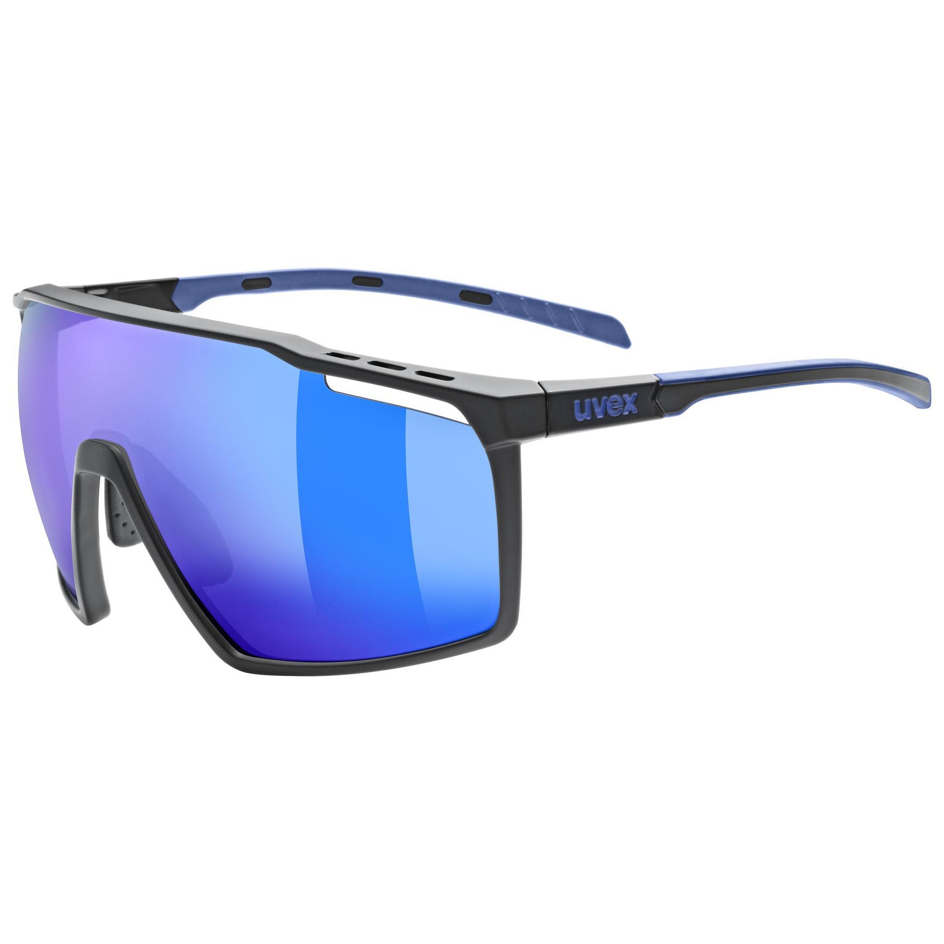 Okulary przeciwsłoneczne UVEX Mtn Perform black blue mat/mirror blue