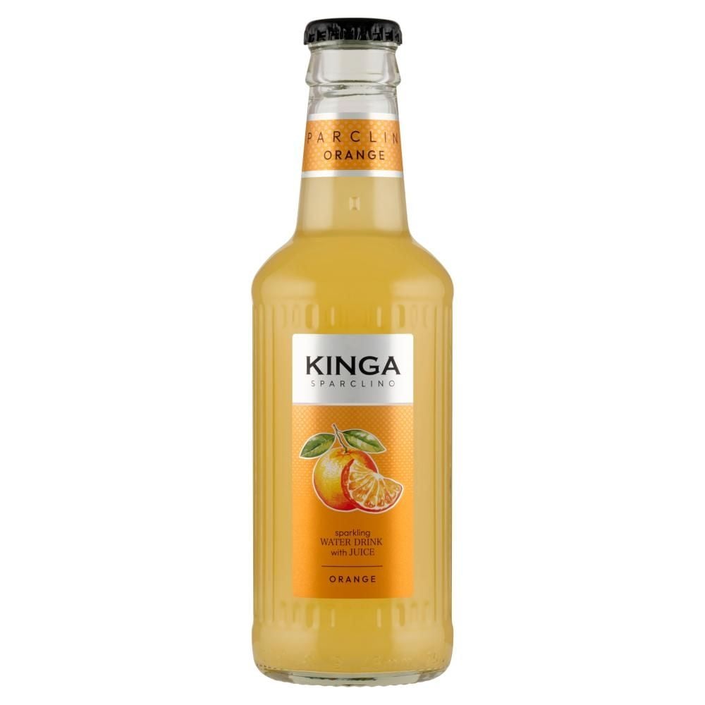 Kinga Sparclino Napój gazowany o smaku pomarańczowym 250 ml