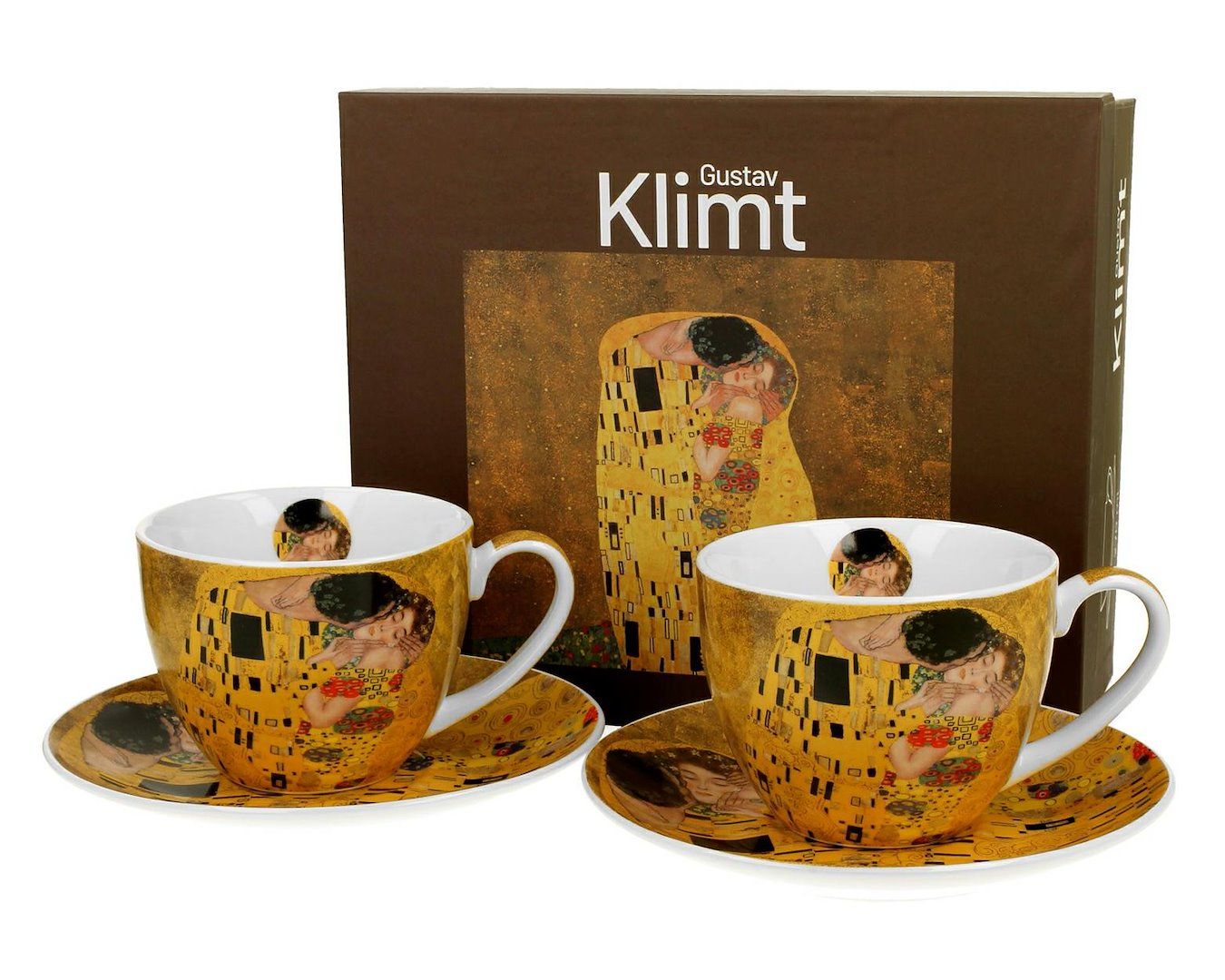 Duo Sp. z o.o. Zestaw filiżanek Klimt The Kiss 2 x 250 ml 2 szt.
