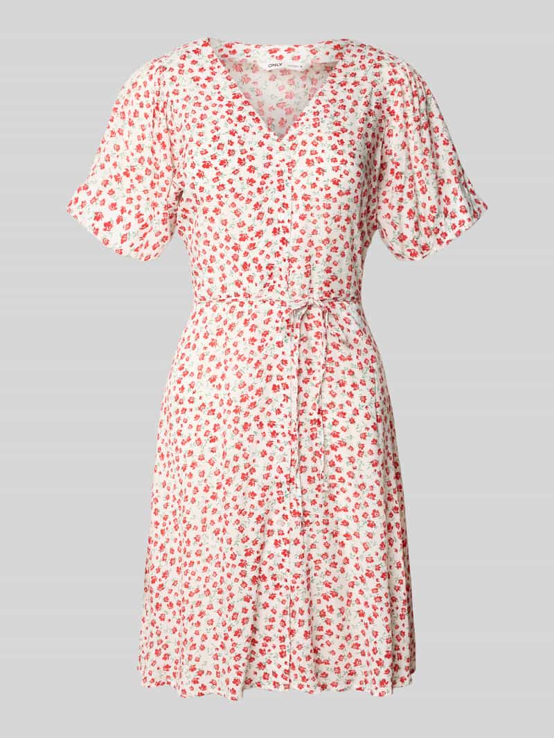 Sukienka mini o kroju regular fit z czystej wiskozy model ‘EVIDA’