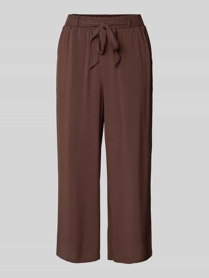 Kuloty z wiskozy z wiązanym paskiem