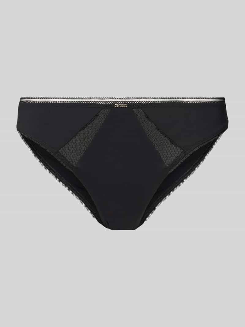 Majtki ze wstawką z koronki