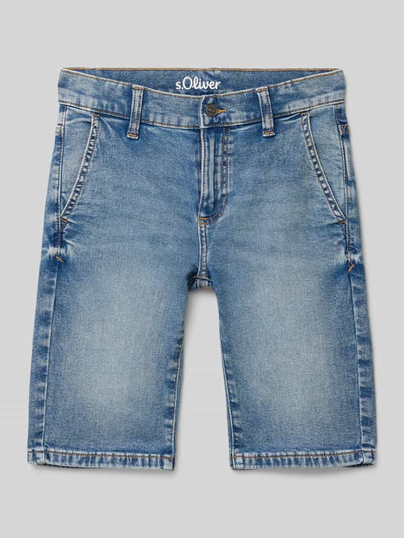 Szorty jeansowe o kroju regular fit z mieszanki bawełny model ‘PETE’