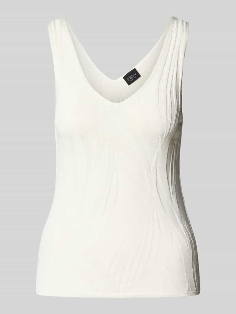 Top z dzianiny o kroju slim fit z mieszanki wiskozy