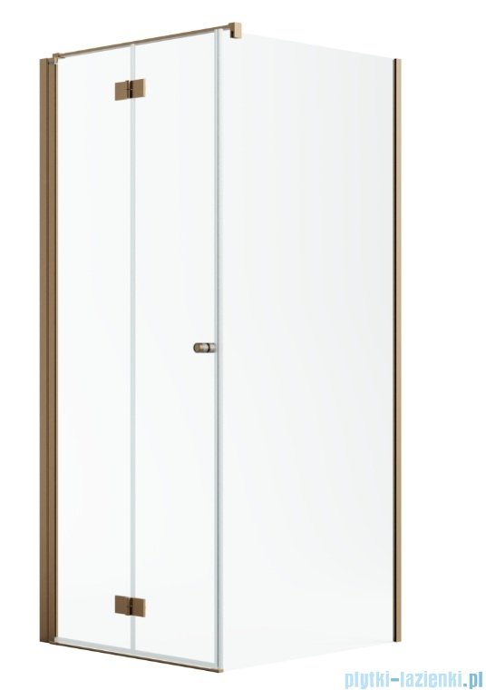 Radaway Nes Kdj B Brushed Copper kabina 90x100cm lewa szczotkowana miedź 10025090-93-01L/10039100-01-01