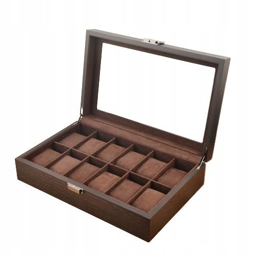 PUDEŁKO ETUI SZKATUŁKA NA ZEGARKI 12szt PREZENT