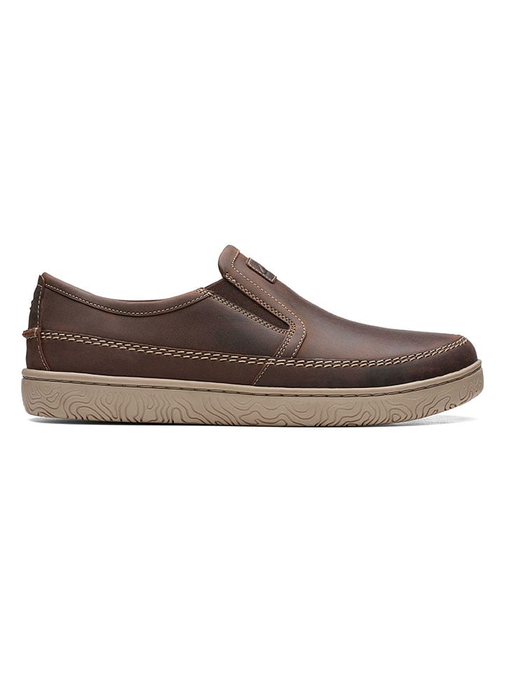 Clarks Skórzane slippersy 