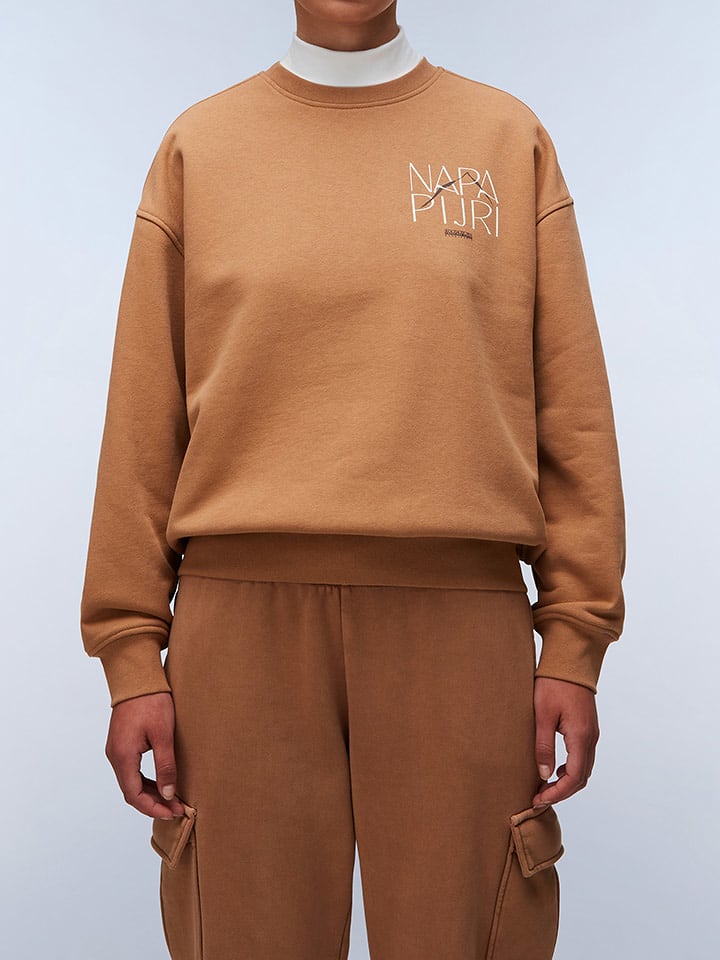 Napapijri Bluza w kolorze jasnobrązowym