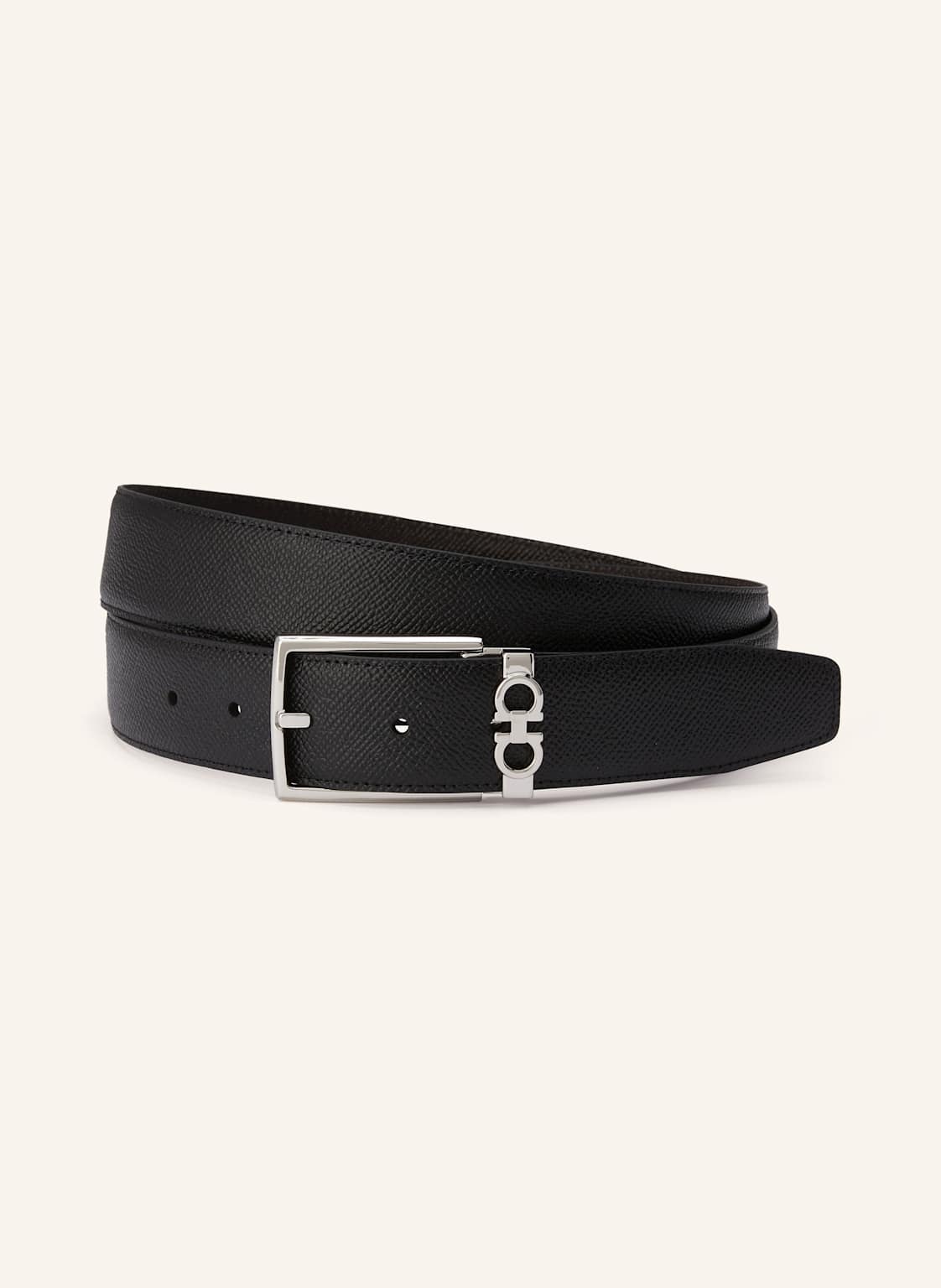 Ferragamo Pasek Skórzany schwarz